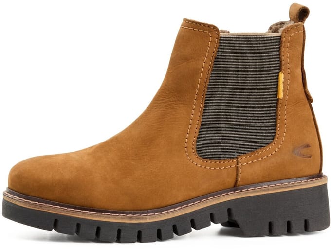 camel active Chelsea laars met rits - Maat womenswear-37 - Bruin