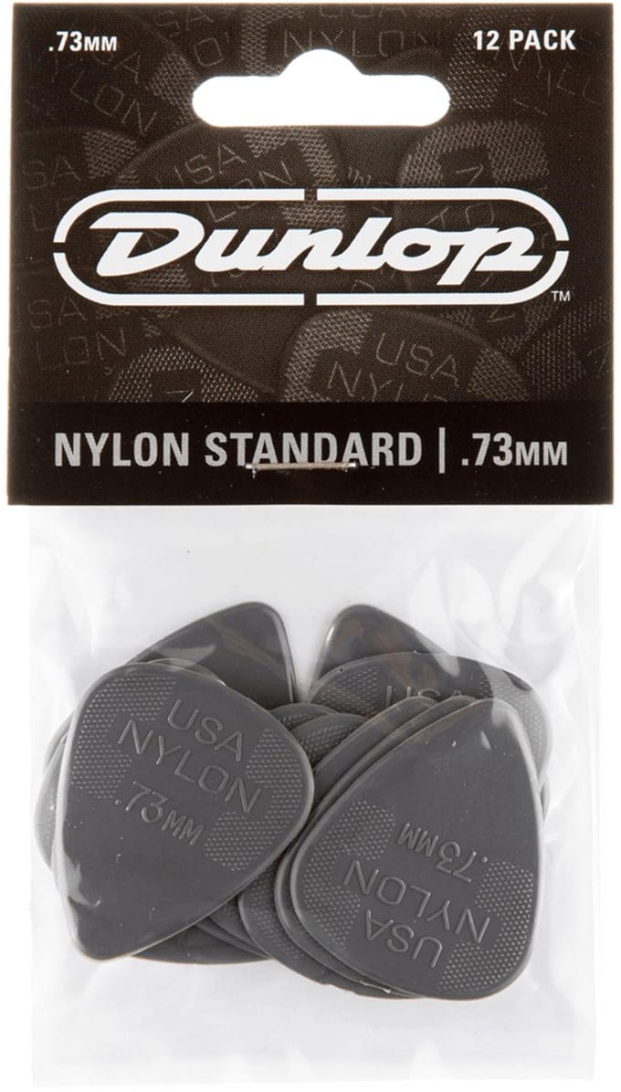 Dunlop Nylon Standard .73 Plectrum 12-Pack - Plectra
