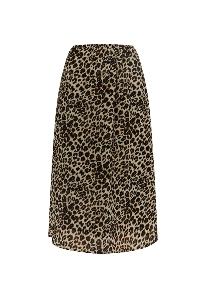 Faina Rok met luipaardprint Dames beige leo