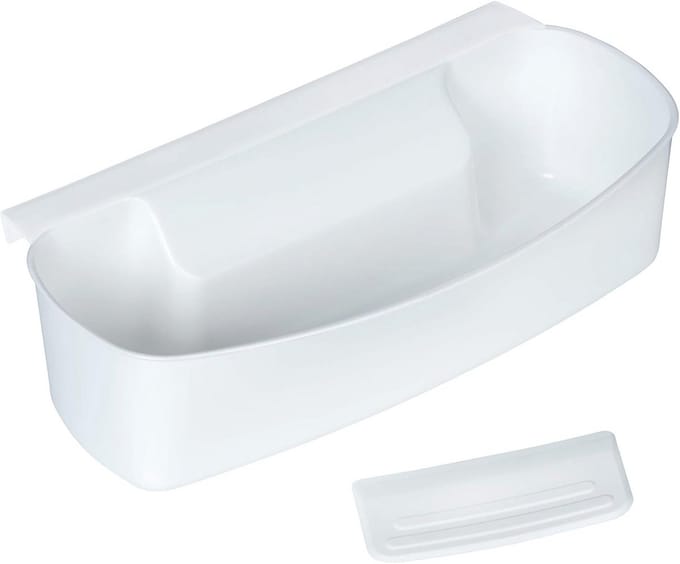 Vassoietto per Rifiuti da Cucina - 32,4 x 9,2 x 17,3 cm - Bianco