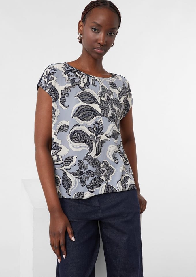 Damesbloes met bloemenprint COMMA
