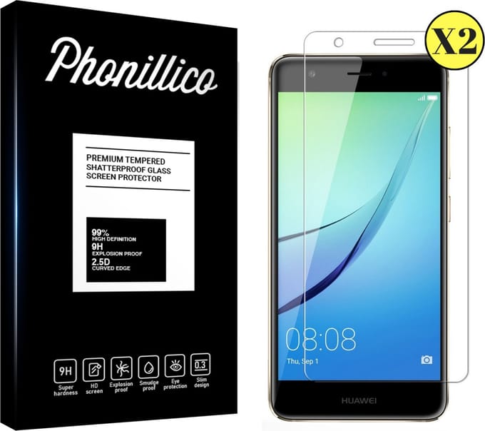 Screenprotector voor Huawei Nova - 2 stuks Beschermglas van glas Transparante glazen schermbeschermfolie