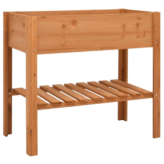 vidaXL - Plantenbak - 88x43x80 - cm - vurenhout
