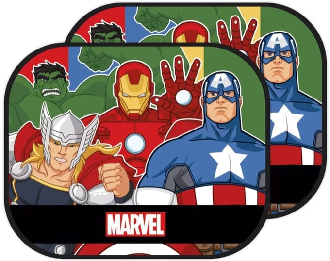 Avengers zonneschermpjes voor ramen, 2 stuks