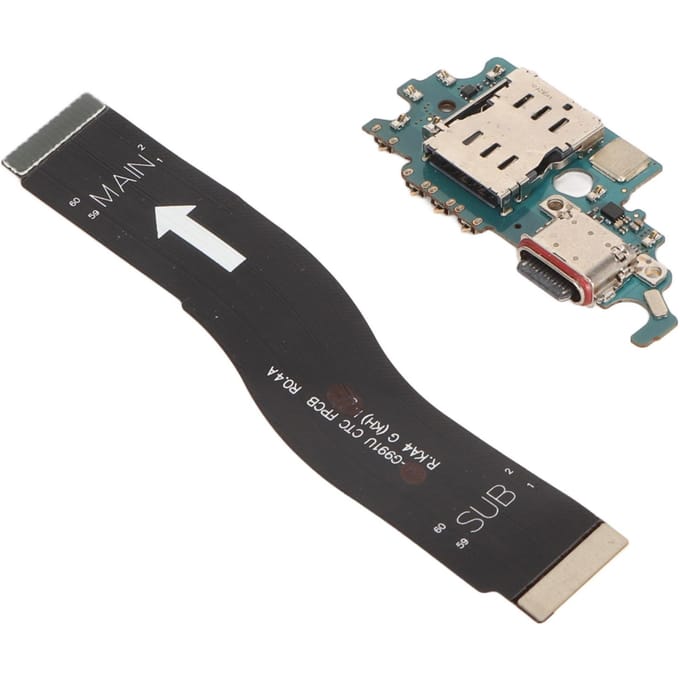 Oplaadpoort Dock Connector Professionele USB C Oplaadpoort Flexkabel voor Samsung voor Galaxy S21 black