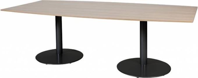 Vergadertafel - Linesto 240x120 tonv. Havana Kersen - zw frame