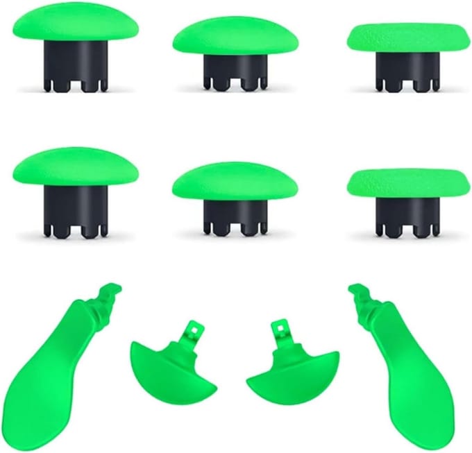 Vervangende Thumbsticks voor PS5 Dualsense Edge Controller - Joystick Caps, Paddles en Accessoires (Groen)