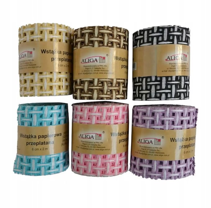 Papieren Lint Decoratief 6cm x 2m - Diverse Toepassingen