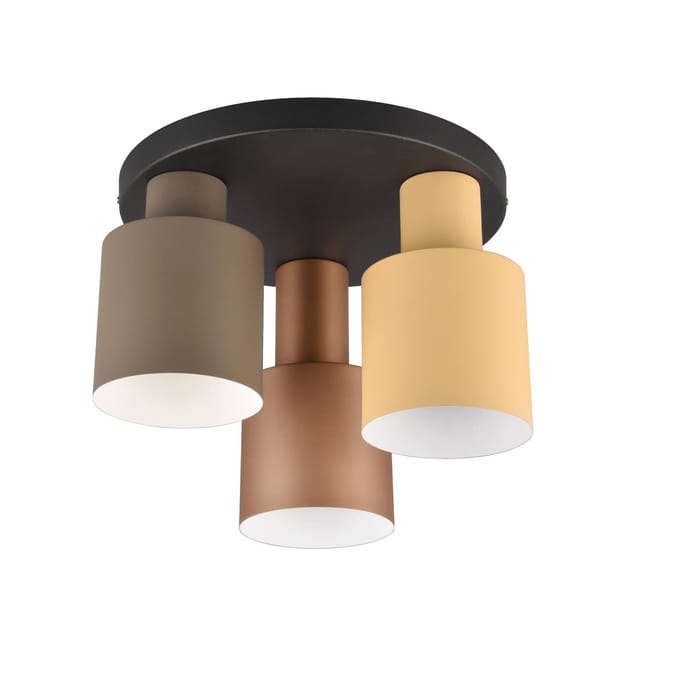 TRIO AGUDO - Plafondlamp - Multicolour - excl. 3x E27 4 W - Plafondbevestiging