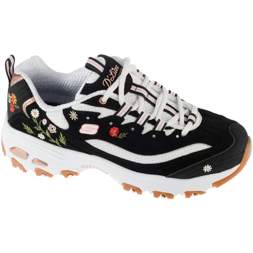 Skechers D Lites, Vrouwen, Zwart, Sneakers, maat: 38