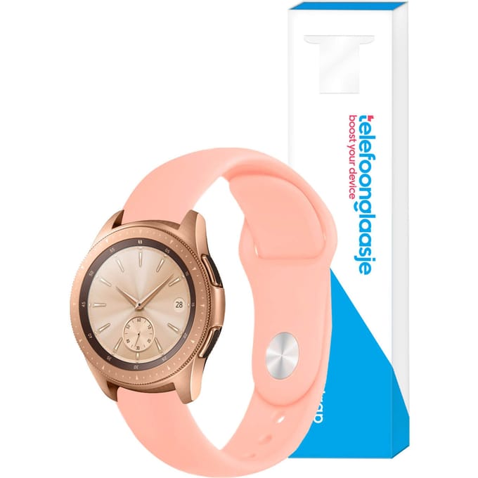 Siliconen smartwatch bandje – Roze 20mm - Universeel