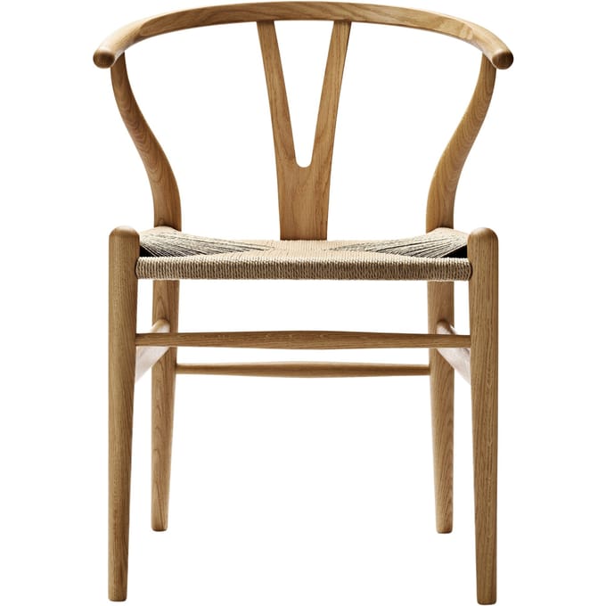 Carl Hansen & Søn - CH24 Y Wishbone stoel eiken - Vlecht natuur - eiken geolied - bruin