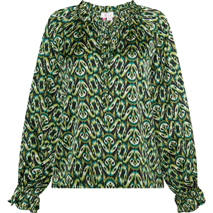 IZIA Blouse Dames Groen Veelkleurig