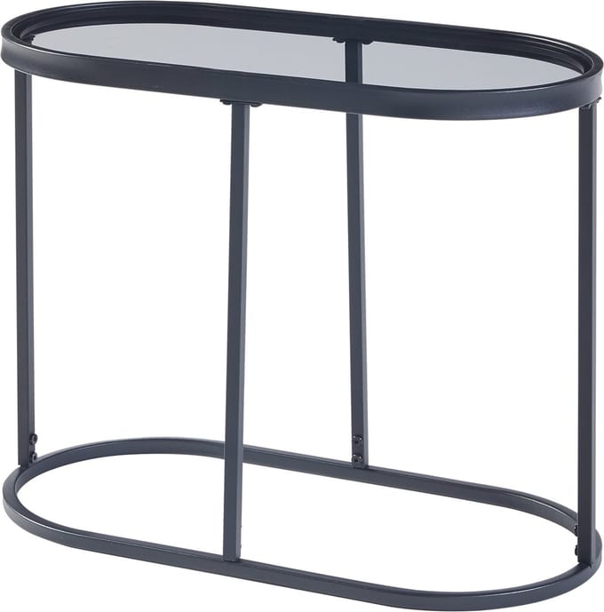 Bijzettafel Luleå 55x27,5x45 cm zwart