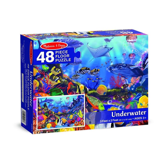 Melissa & Doug Onderwater Wereld Vloerpuzzel 48 Stukjes