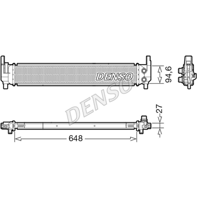 Radiator, motorkoeling DENSO DRM02042