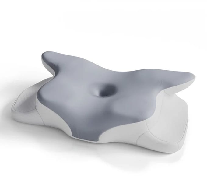Nekkussen - Memory Foam - Wit / Grijs