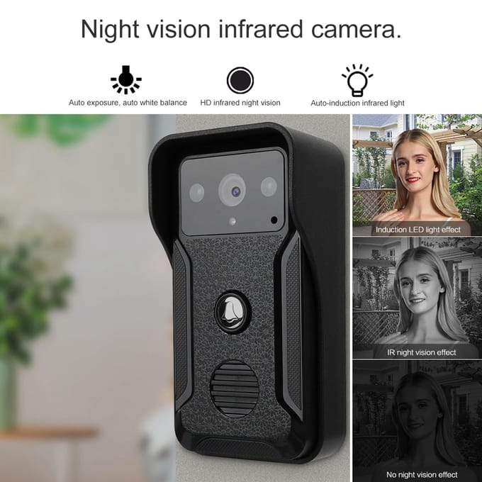 7  Bekabelde Video Deurtelefoon Deurtelefoon Intercom Nachtzicht Slimme Beveiliging Deurtelefoon Kit