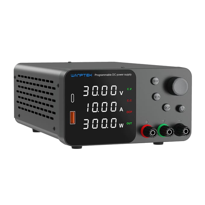 WANPTEK alimentation cc Variable 160V 2A alimentation de banc avec affichage LED à 4 chiffres réglable EU Plug 160V 2A noir