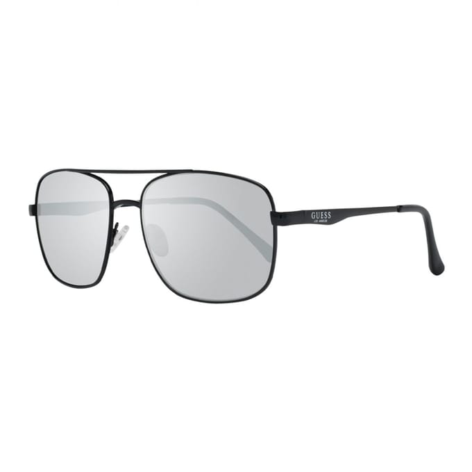 Guess GF0211 01C zwart zilver gespiegelde zonnebril