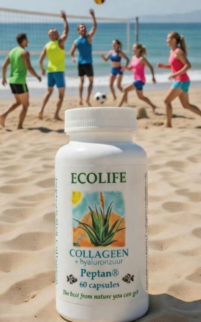 Ecolife - Collageen - met hyaluronzuur - supplement - 60 capsules