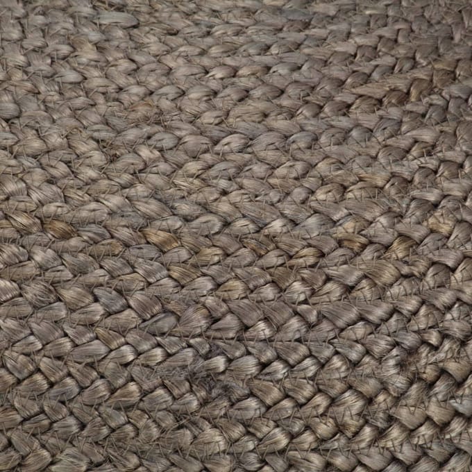 vidaXL - Poef - handgemaakt - 45x30 - cm - jute - lichtgrijs