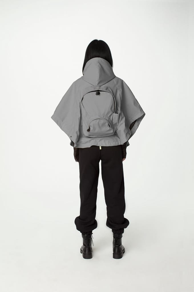 Morikukko - Rugzak met Reflecterend Poncho - Waterdichte Regenjasstof