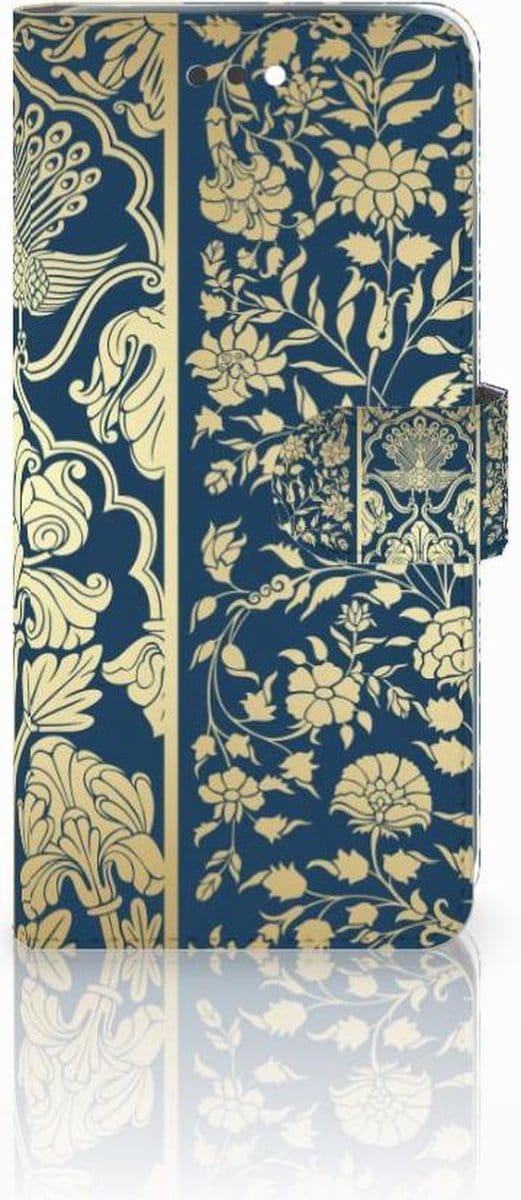 Apple iPhone 7 Plus | 8 Plus Hoesje Beige Flowers