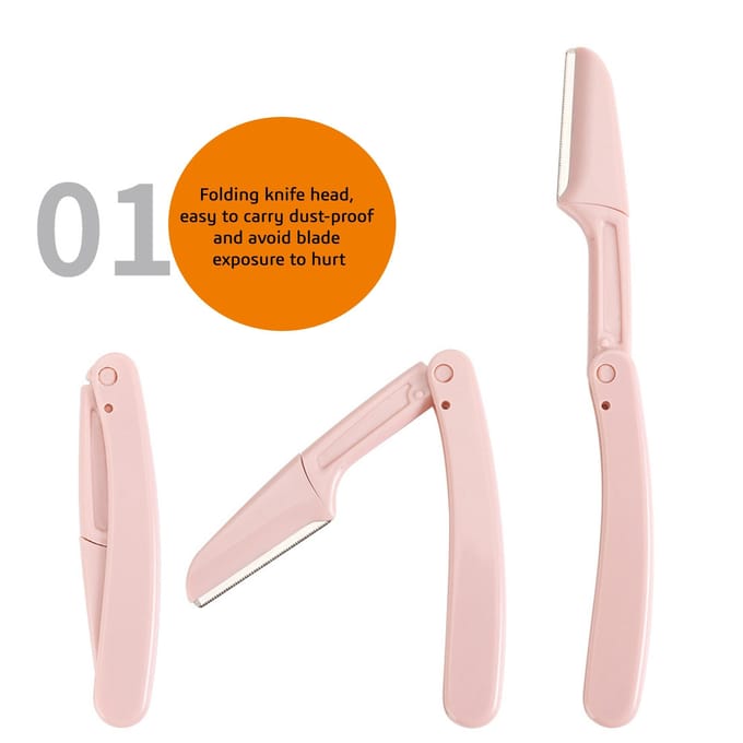 Lot de 3 épilateurs pour sourcils et visage pour femmes multicolore