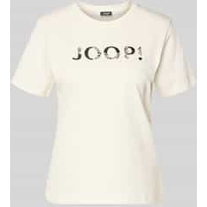 T-shirt met labelprint Model 'Tanna'