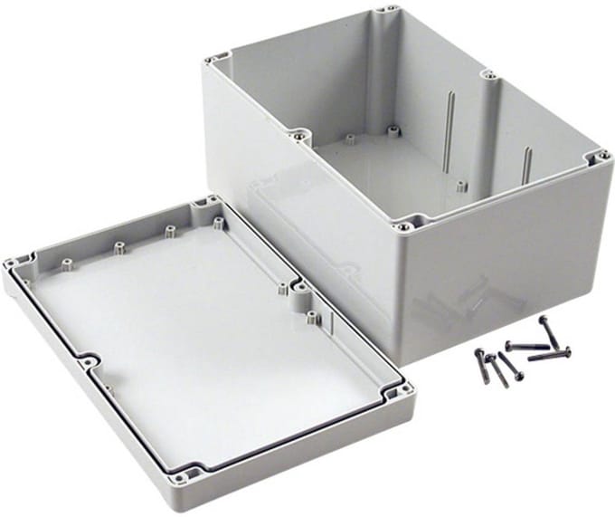 Hammond Electronics 1555VBGY Universele behuizing 240 x 160 x 120 ABS Grijs 1 stuk(s)