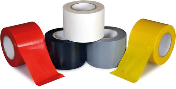 PVC isolatietape - wit 50mm x 20m