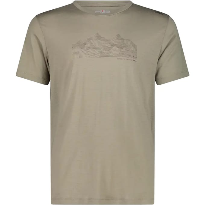 Rondehals T-shirt van merinowol CMP