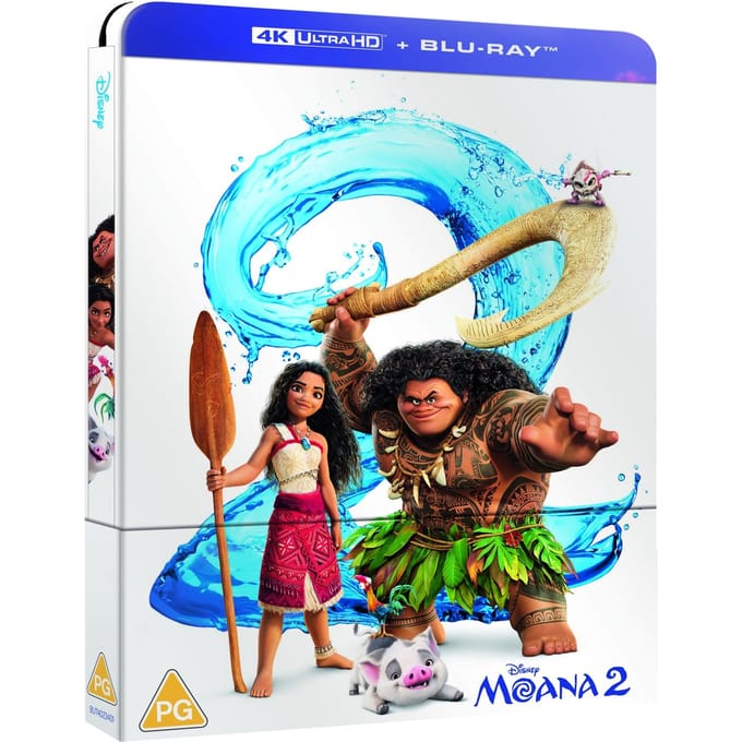 Vaiana 2 / Moana 2 - Steelbook - 4K Ultra HD + Blu-ray - Import