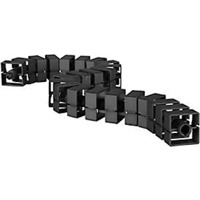Kabelbeschermslang Quadro, L 1250 mm, zwart