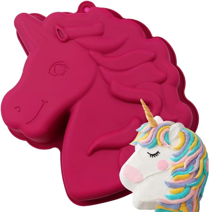 Unicorn Silicone Baking Mold - 3D Cake, Mousse & Chocolate Molds for Desserts