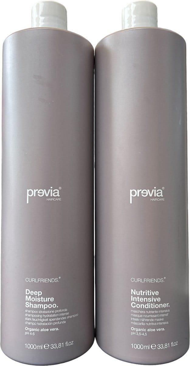 previa Curlfriends Deep Moisture Shampoo and Nutritive Intensive Conditioner (2x 1000ml)