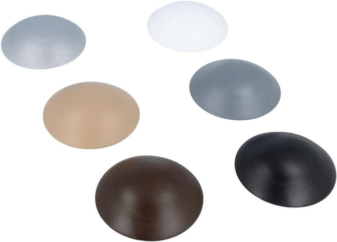 Deurbuffer Zelfklevend - Wandstopper Deur - Muren Beschermen - Elastisch Kunststof - Ø 60 mm - Grijs