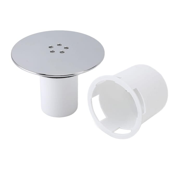 Douchevloerafvoer Multifunctioneel Modern Stijlvol Geurbestendig Badkamervloerafvoer met Haarvanger voor Badkamer white
