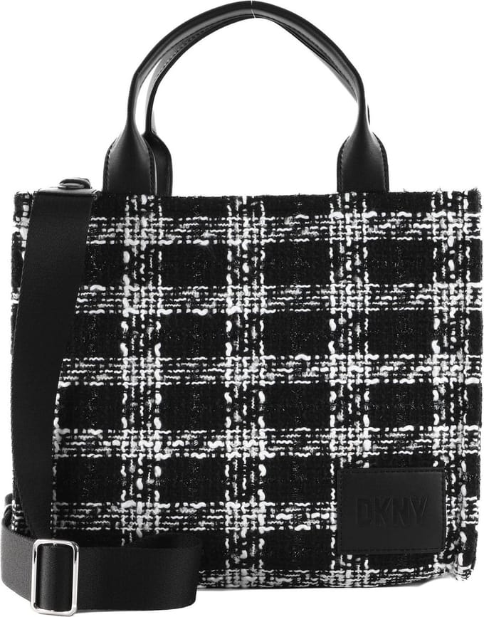 DKNY Handtas Schoudertas Hadlee MD Tote Black / White Zwart