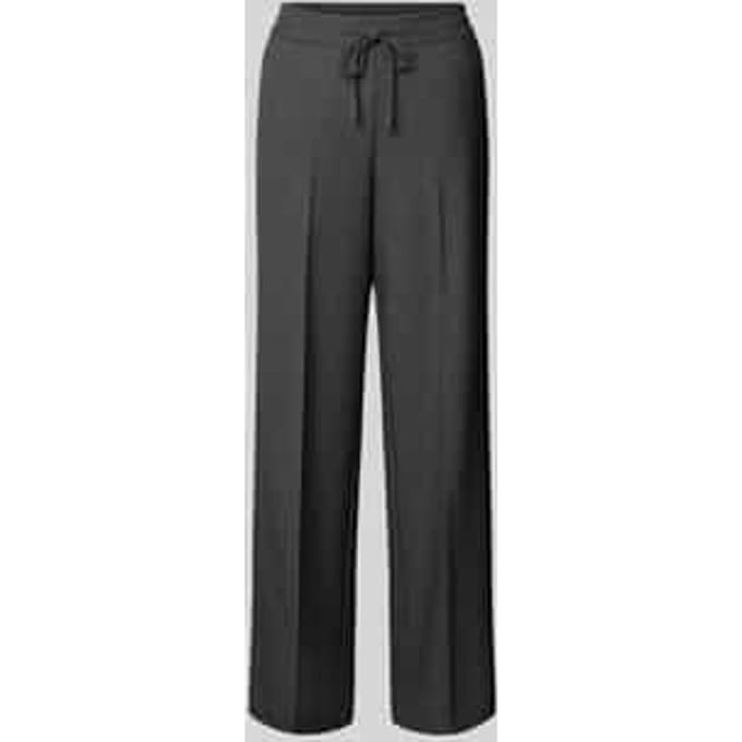 Large Chiné Look Kostuumbroek Met Elastische Taille Dames COMMA