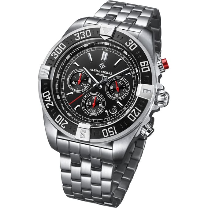 Alpha Sierra - Heren Horloge Spirit - Zilver