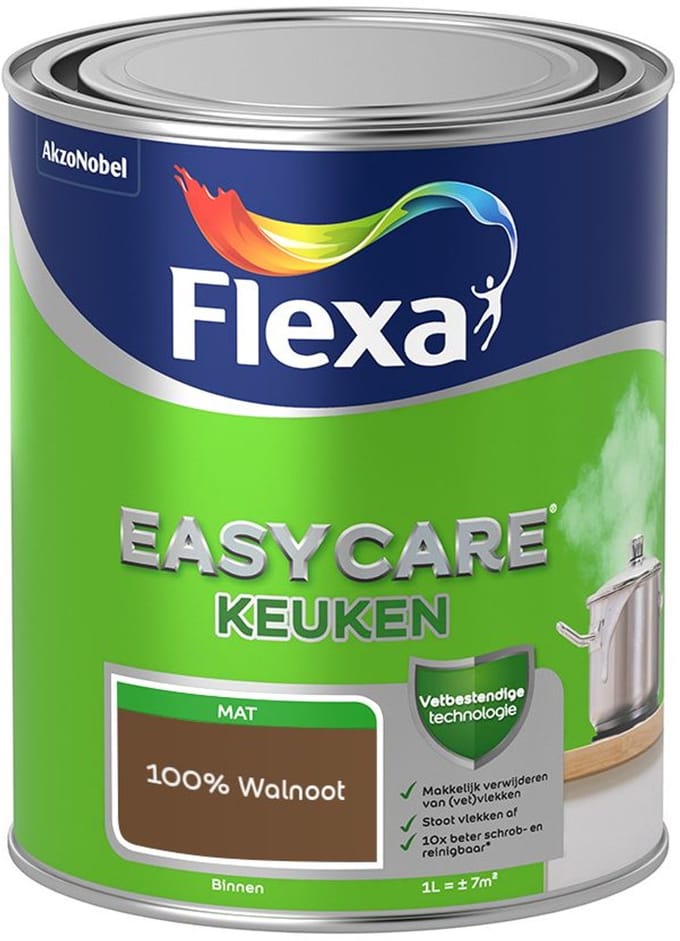 Flexa - Easycare Keuken - 100% Walnoot - Mengverf - 1 L