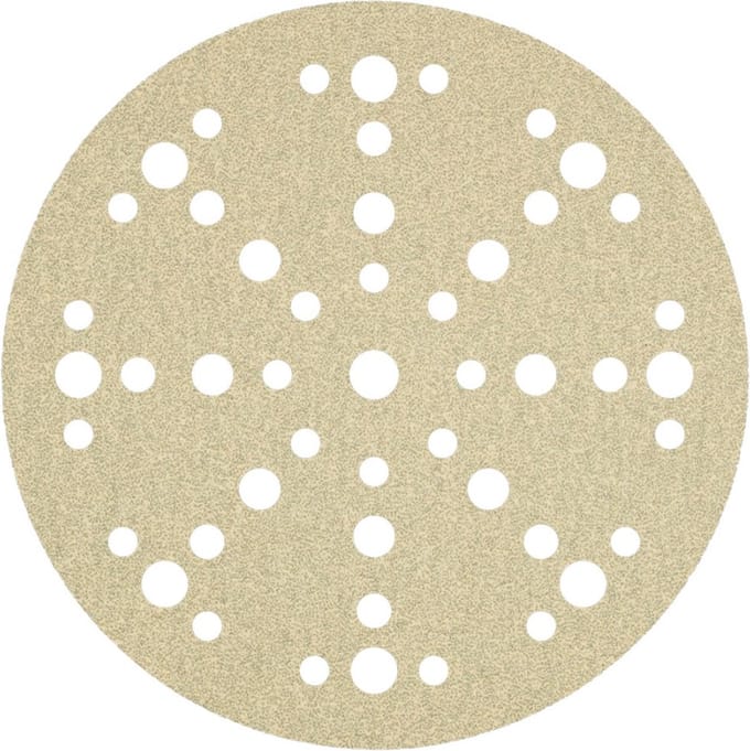 Ivana Schuurschijf Klittenband Rond Multi-Gats Korrel 320 Ã˜150mm - 10 Stuks