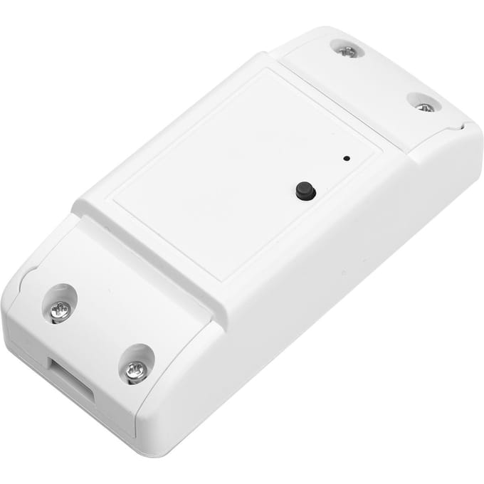 WiFi Smart Switch Compatibel met Amazon Alexa & voor Google Home Timer 10A/2200W Draadloze Afstandsbediening wit