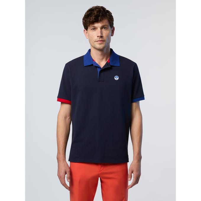 North Sails Polo overhemd Met contrasterende boorden
