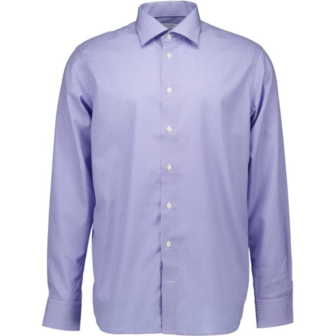 Eton  Lange Mouw Overhemden Blauw 100011664