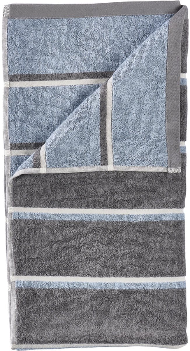Zone Denmark Sauna Badhanddoek 140 x 70 cm Grey/Blue Fog/Soft Grey