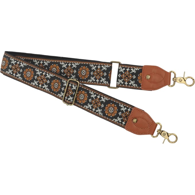 Camera Riem Verdikt Gerecycled Polyester Geweven Geborduurd Camera Universele Nek Schouder Riem black