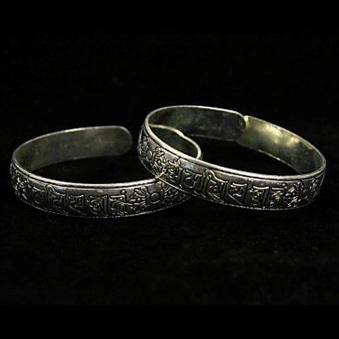Armband OMPMH met Dorjes wit metaal